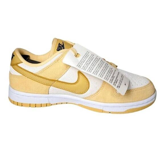 NWT Nike Dunk Low LX 'Gold Suede' Sneakers Size 6.5 - Picture 5 of 8